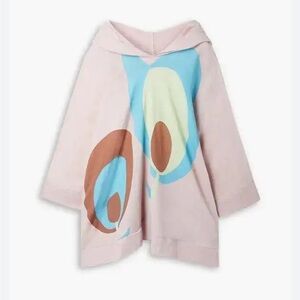 Yvonne S. Womans Linen Elegant hoodie tunic Blouse size XS oversized